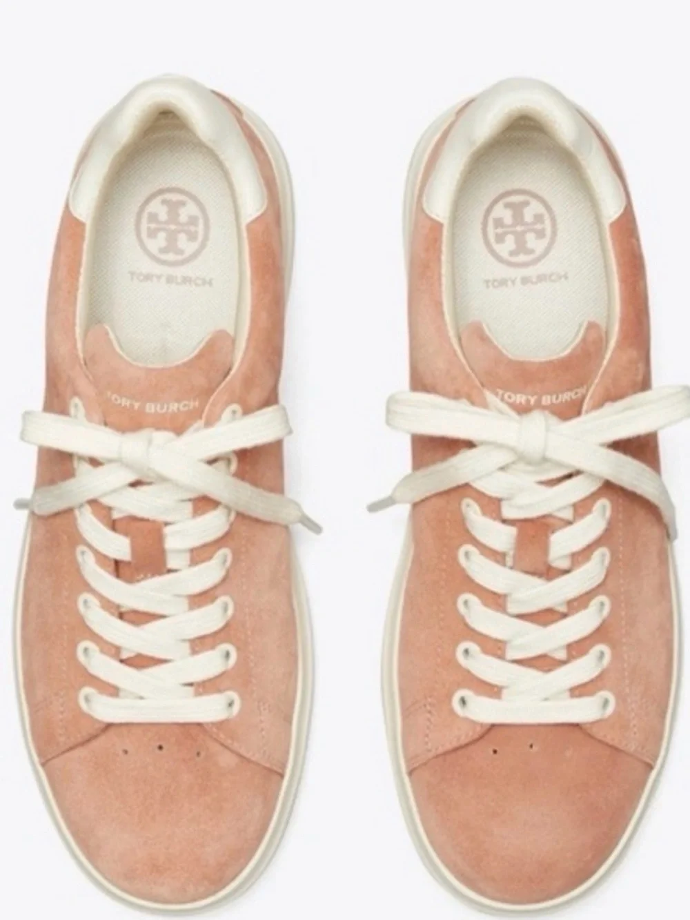 Tory Burch Howell Court Sneaker - Malva/New Ivory Suede- 7.5